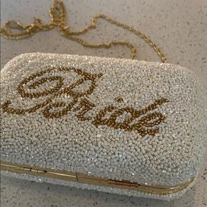 BHLDN Bedazzled “Bride” Purse